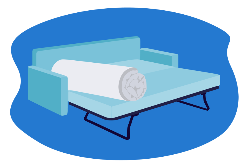 surmatelas canape convertible